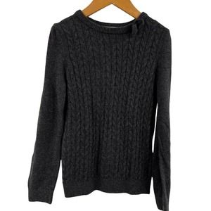 H&M Grey Cable Knit Crew‎ Neck Sweater Size 4-6 Year